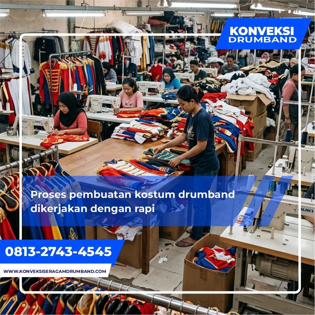 baju drumband custom untuk kelompok sekolah