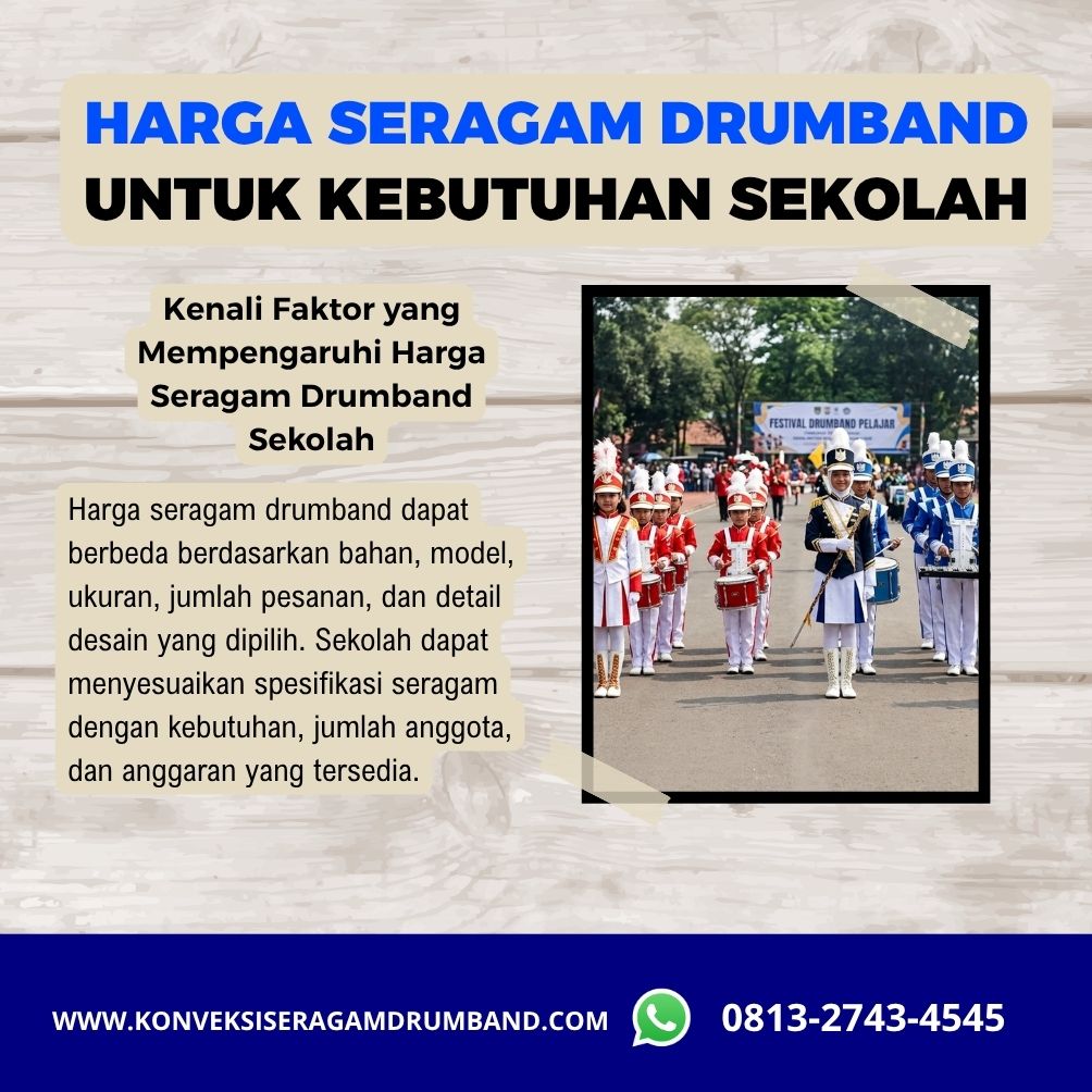 harga seragam drumband TK SD SMP dan SMA