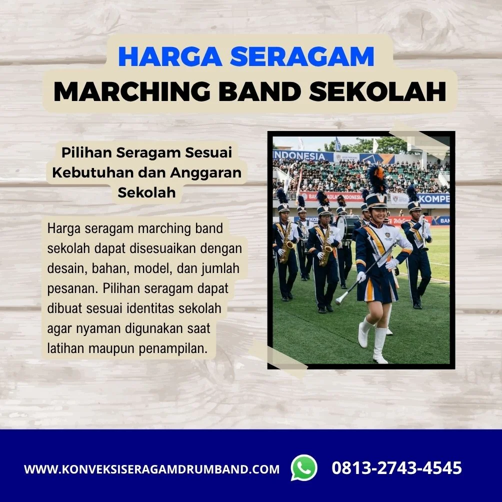 harga seragam marching band untuk kelompok sekolah