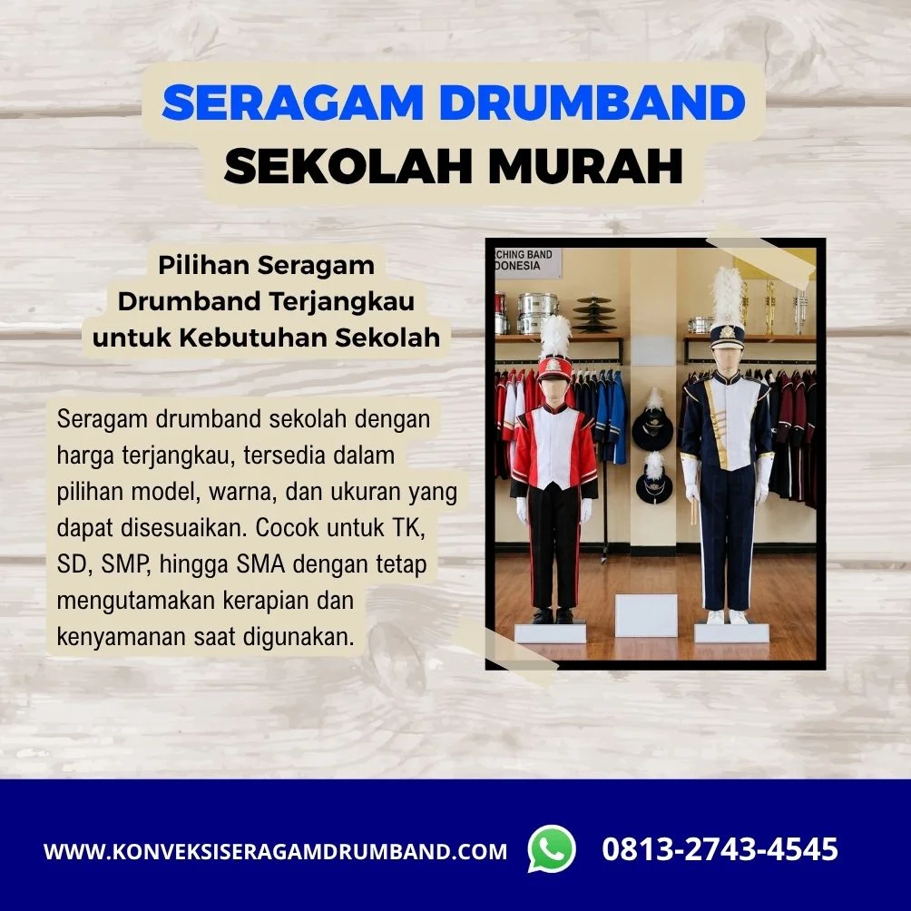 jual seragam drumband murah untuk sekolah TK SD SMP dan SMA