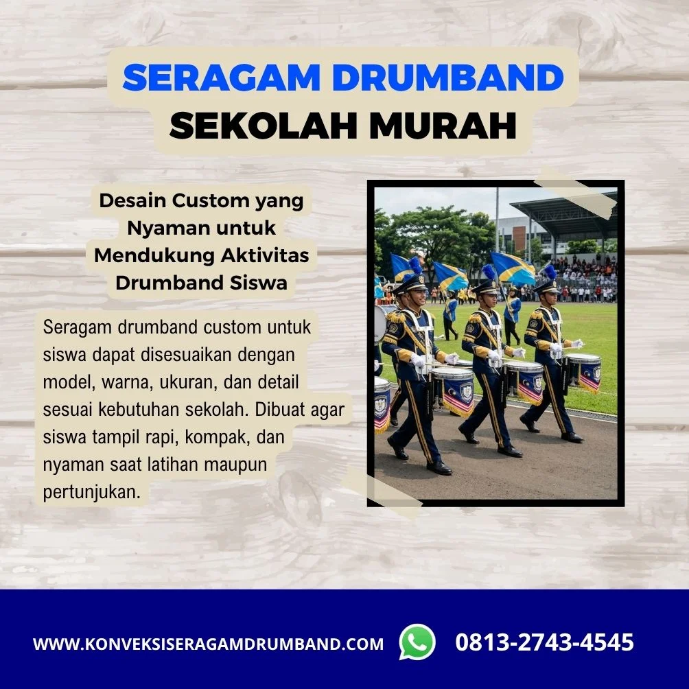 seragam drumband murah dan berkualitas untuk sekolah