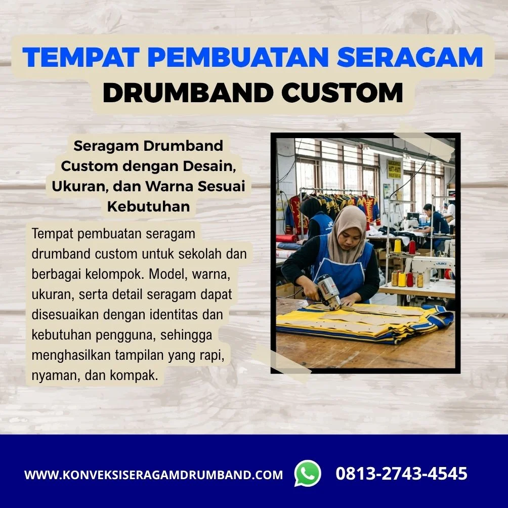 tempat bikin seragam drumband custom di Yogyakarta