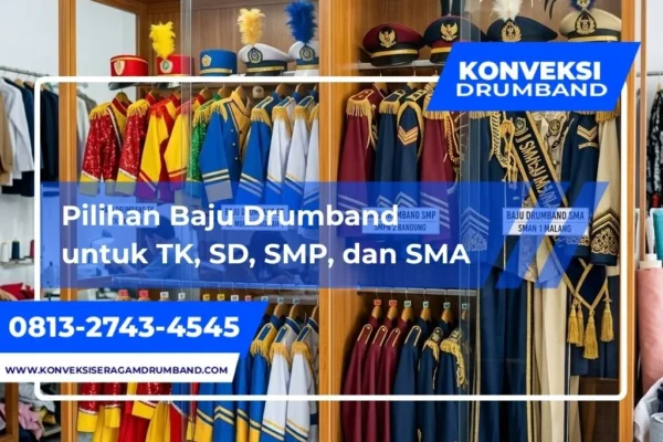 Baju Drumband untuk TK hingga SMA dengan Desain Menarik