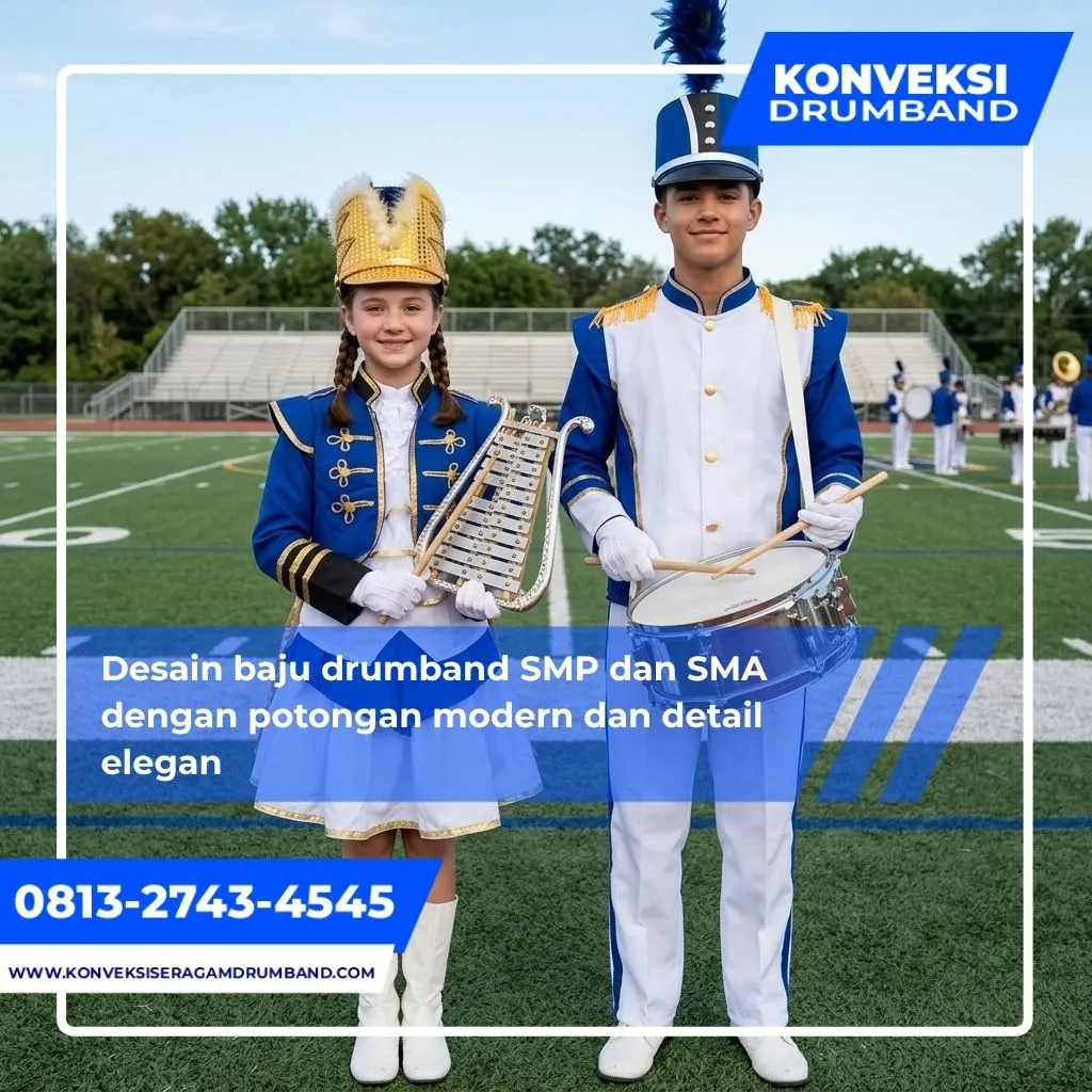 Desain Baju Drumband untuk SMP dan SMA
