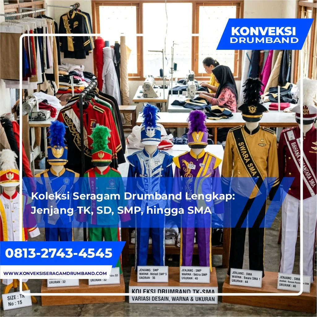 produsen baju drumband untuk TK SD SMP dan SMA