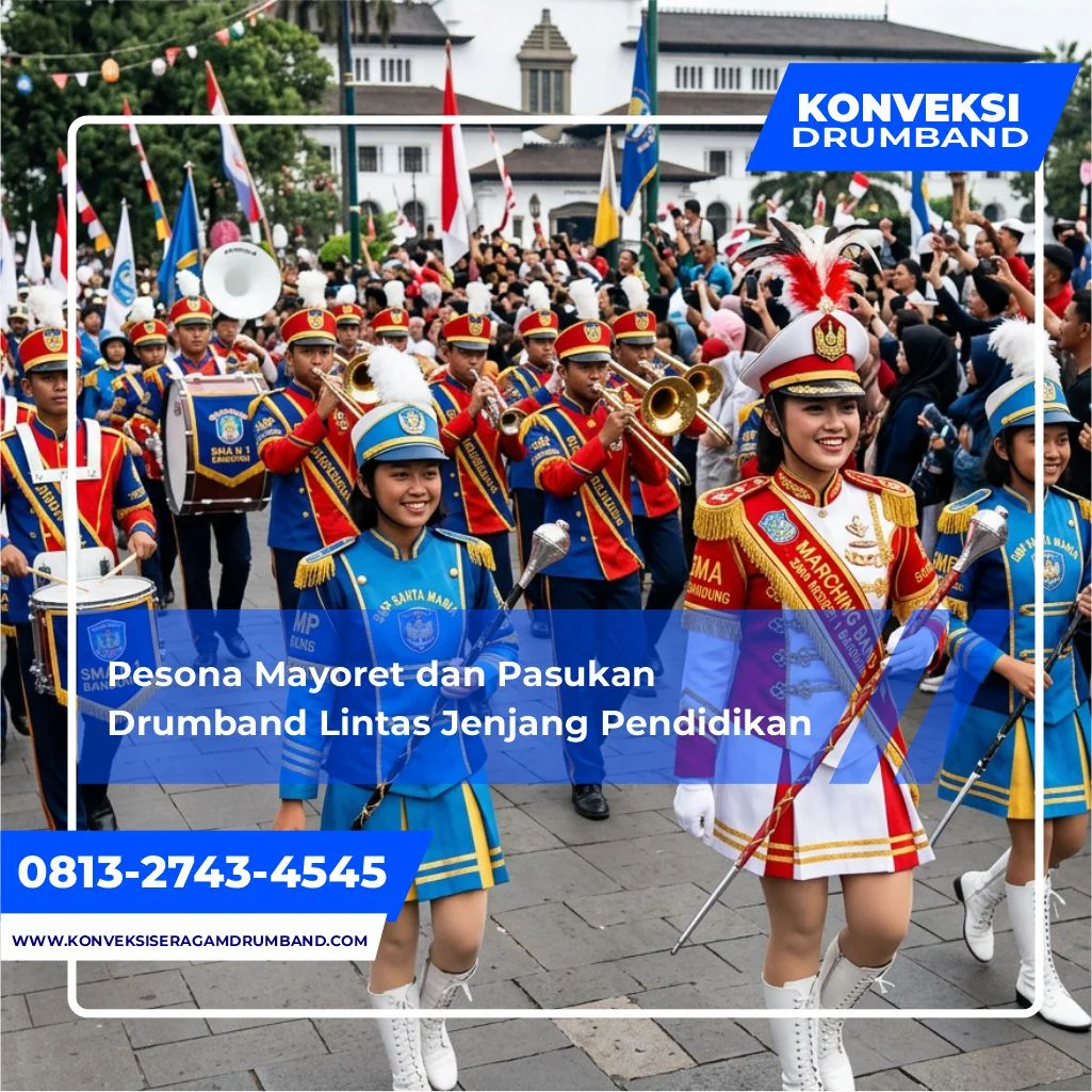 produsen seragam drumband custom untuk pasukan dan mayoret